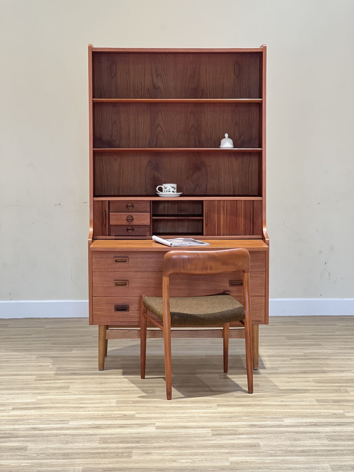 Desk And Bookcase By Johannes Sorth
