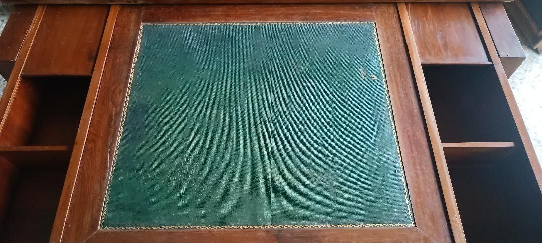 photo for sale Antique Desk Table Sliding Top Mahogany Louis XVI