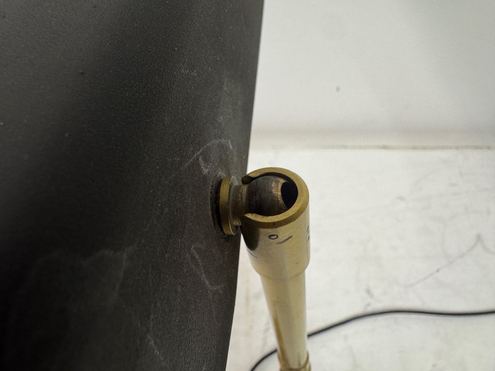 Adjustable Brass And Metal Desk Lamp By Omi For Koch & Lowy, 1970s photo vinterior