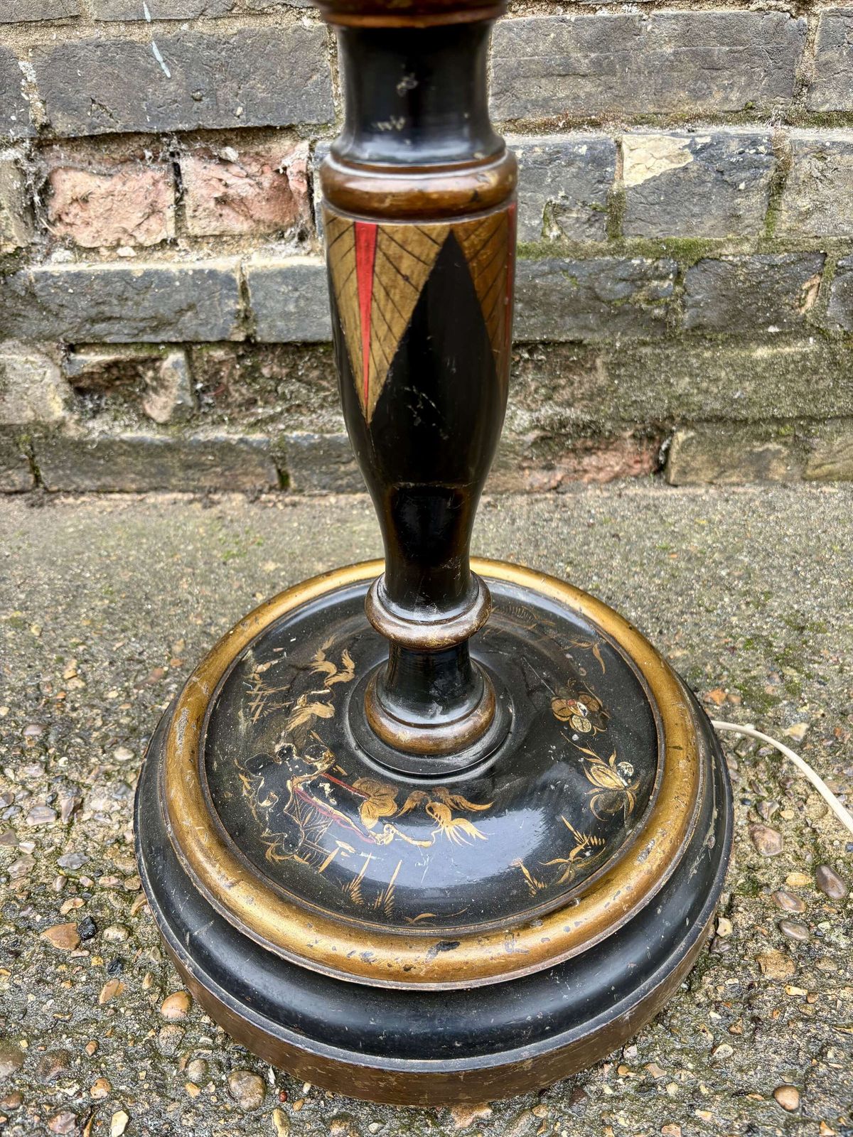 Early 20th Century Chinoiserie Floor Lamp, C.1920 photo furniture