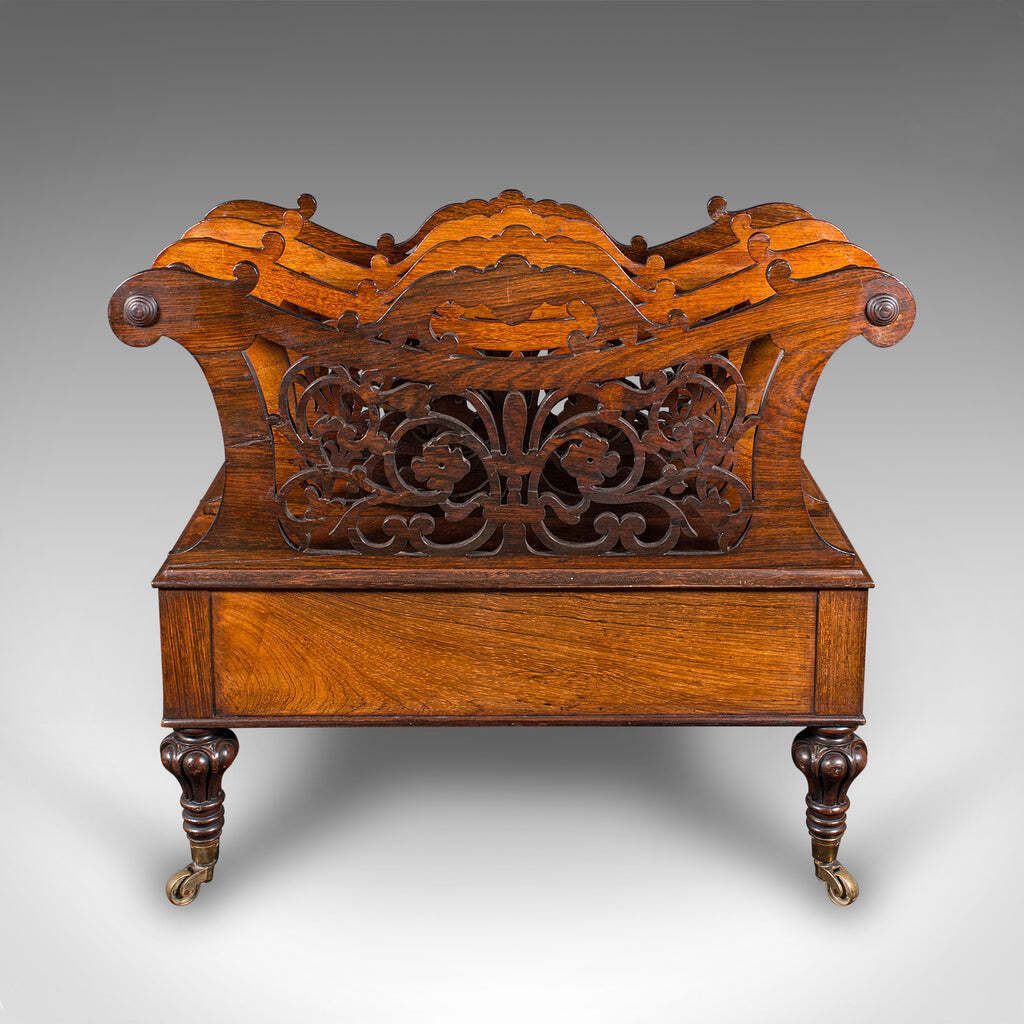 Antique Canterbury, English, Country House, Magazine Rack, William IV, C.1835 photo 2499.0