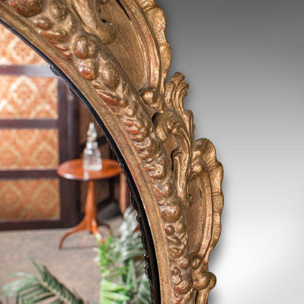 Large Antique Wall Mirror, Italian Giltwood, Ornate, Overmantle, Hall, Victorian photo Home Decor