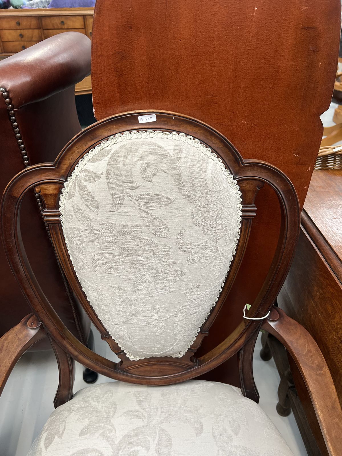 Pair Of Antique Mahogany Bedroom Chairs photo Furniture