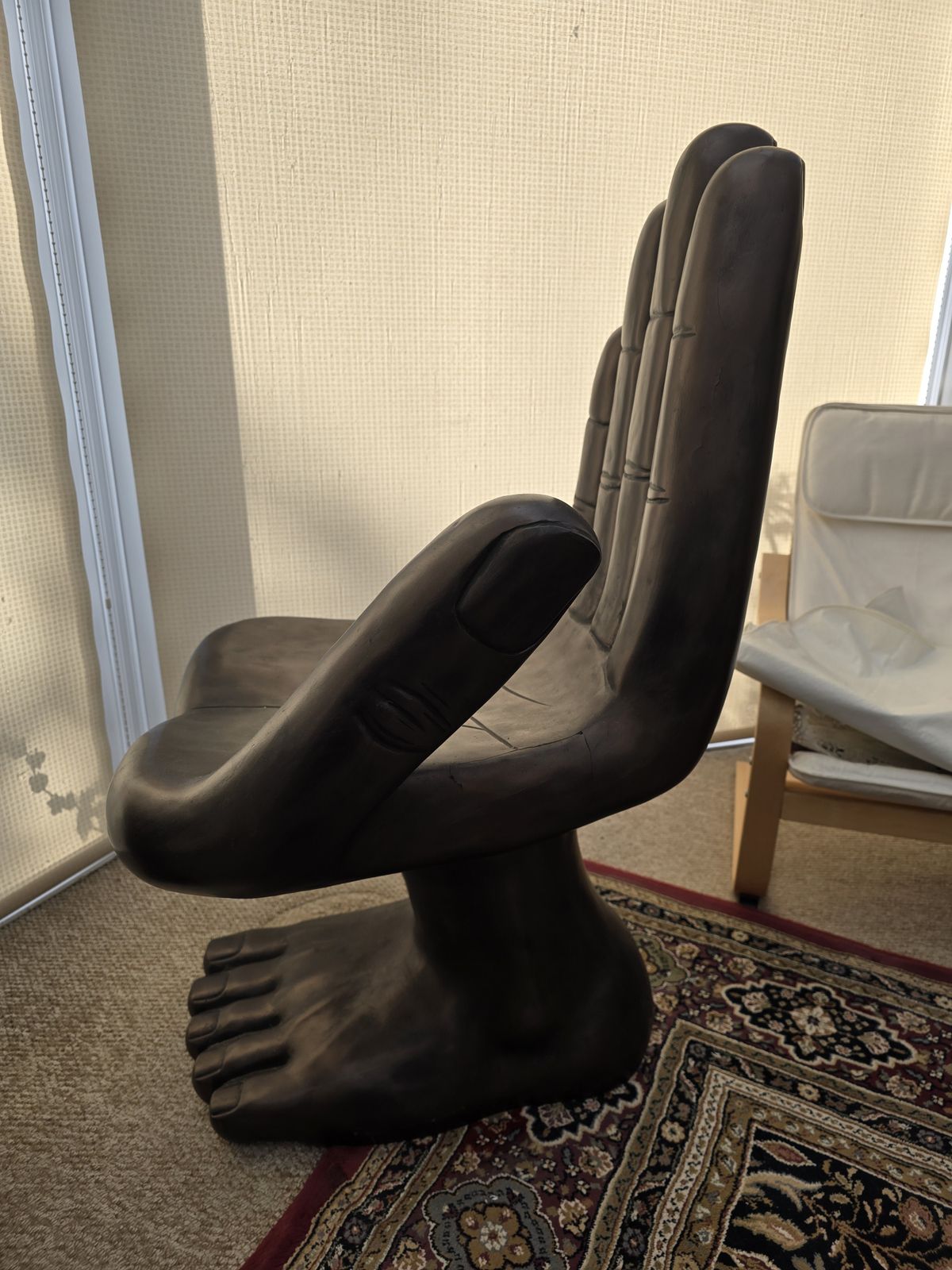 Pair Of Pedro Friedeberg Style Hand/Foot Chairs,   Left And Right photo Furniture
