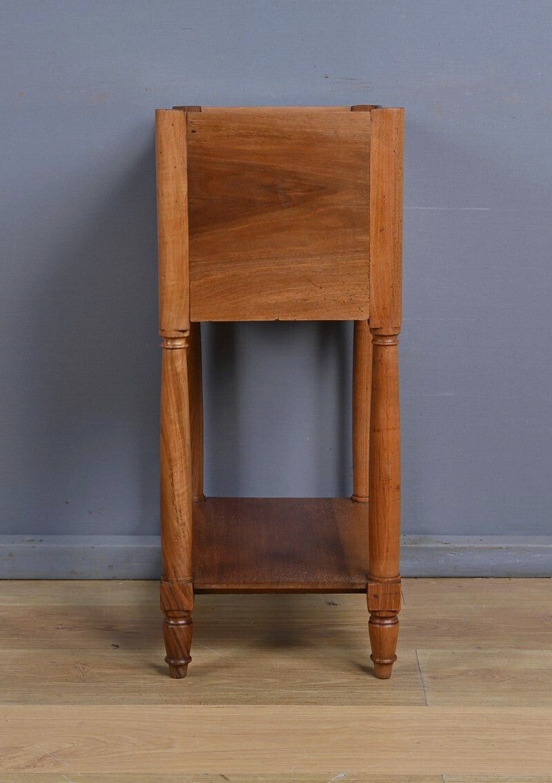 1310.0 Walnut Bedside Table With Curtain, Louis XVI Style – Mid 19th Century photo