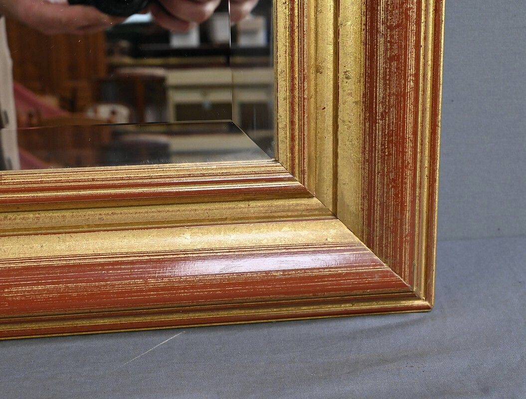 Large Gilded Wooden Mirror – 1980 photo buy
