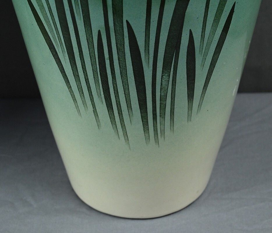 photo for sale Pair Of Large Art Nouveau Vases, Fives Lille Pottery – Early 20th Century