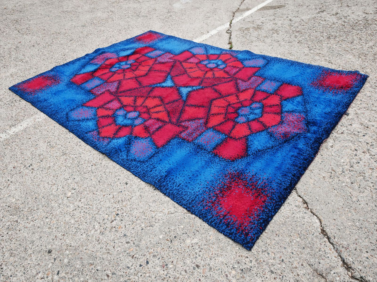 Xxl Mid Century Modern Rug By Siegel Teppich, West Germany 1970s photo furniture