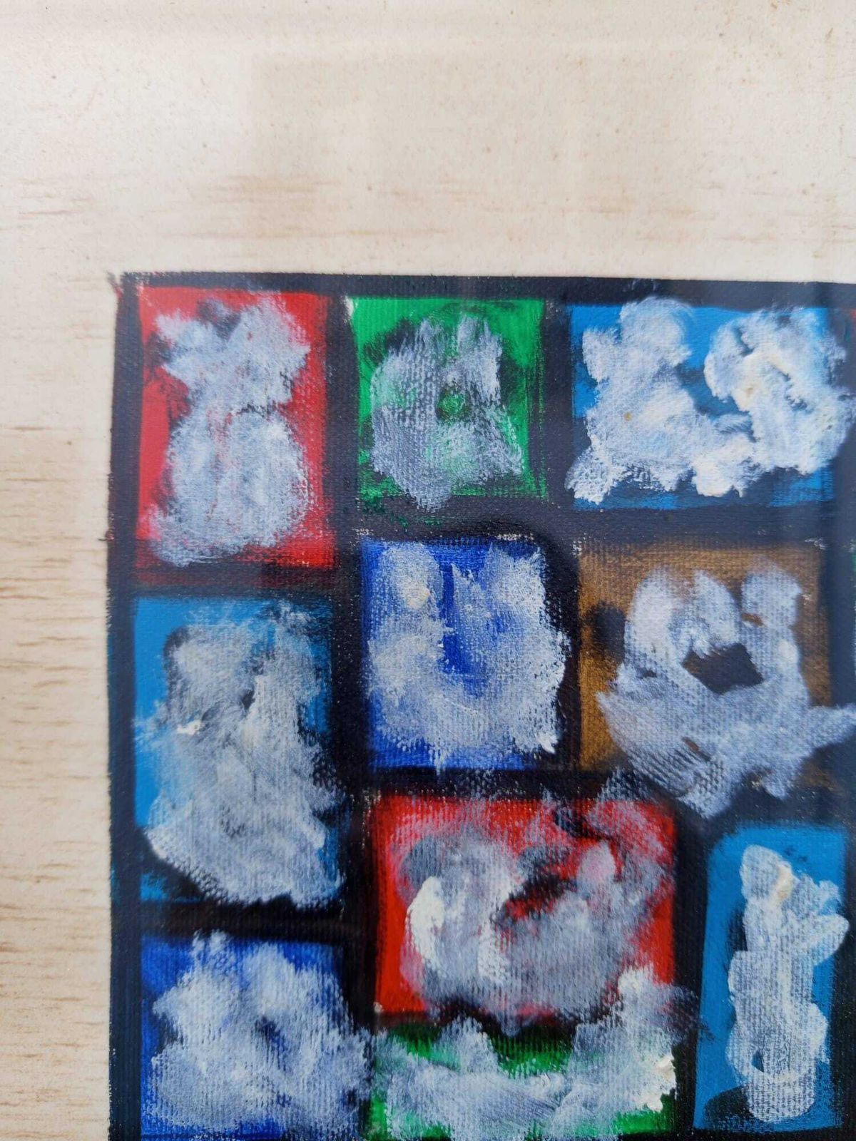 Antal Birò Olio Su Tela Quadro Astratto 1975 Opera Unica Con Cornice photo Art
