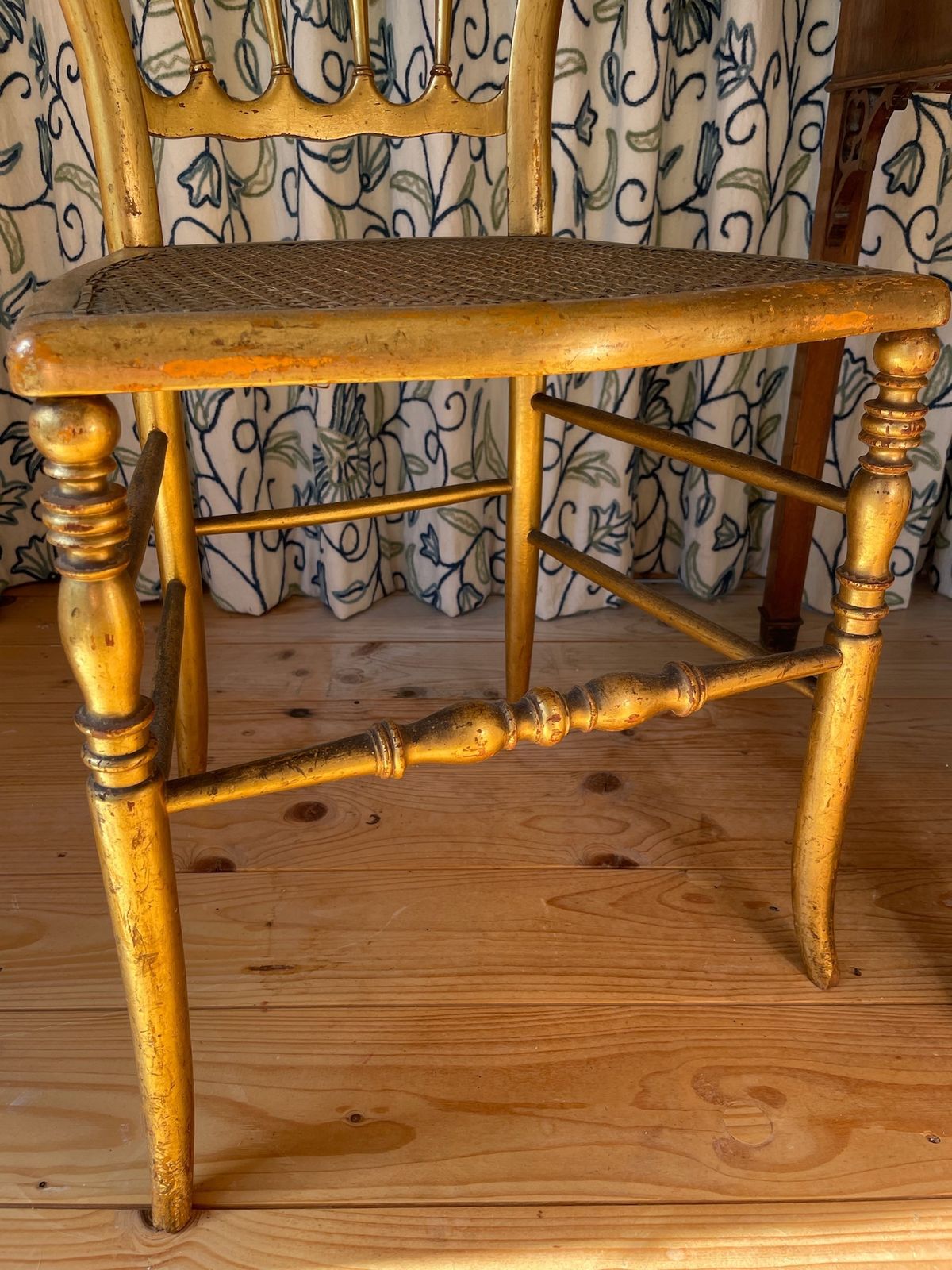 A Pair Of Giltwood Salon Chairs Circa 1870 photo for sale