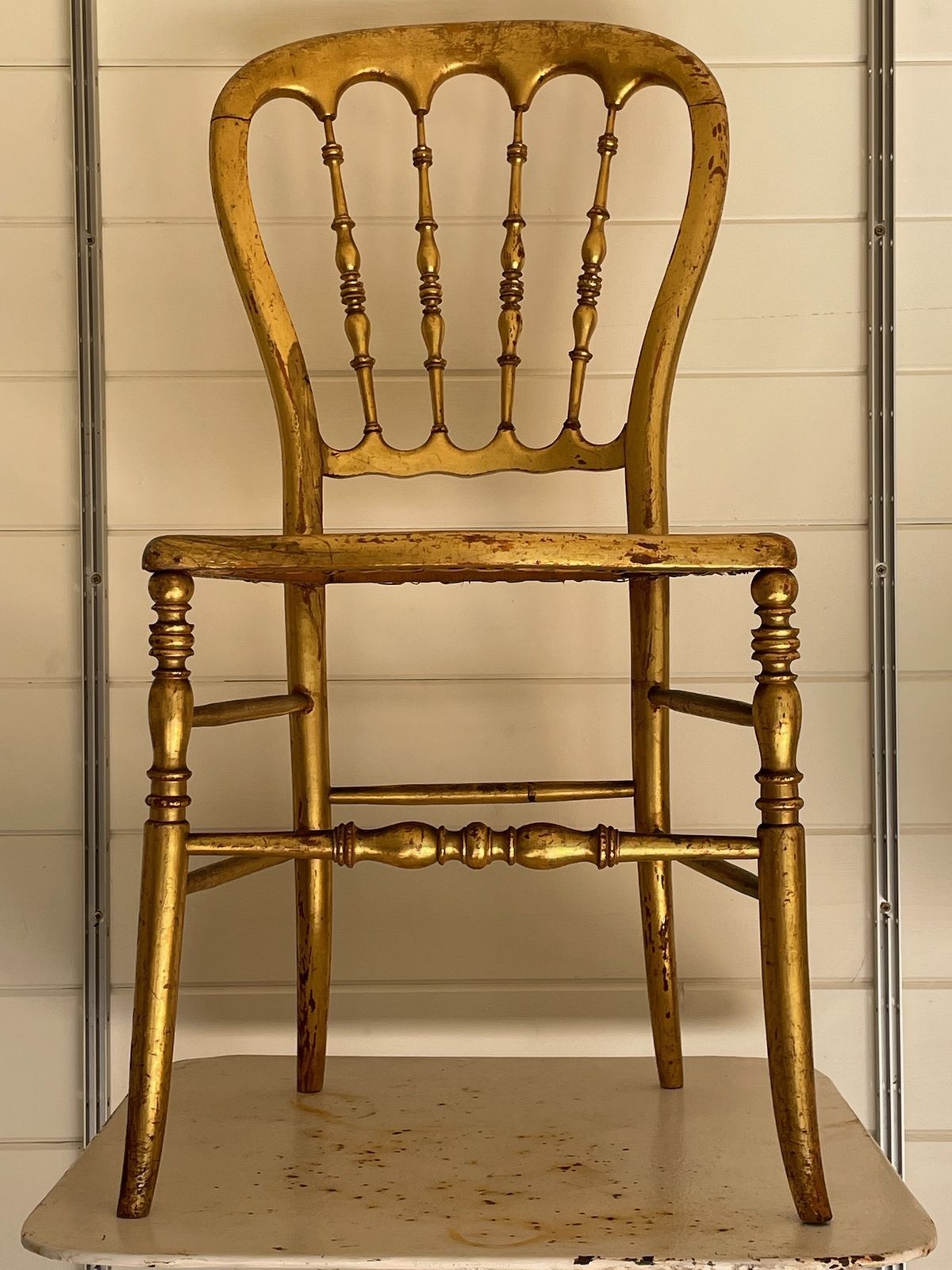 A Pair Of Giltwood Salon Chairs Circa 1870 photo vintage