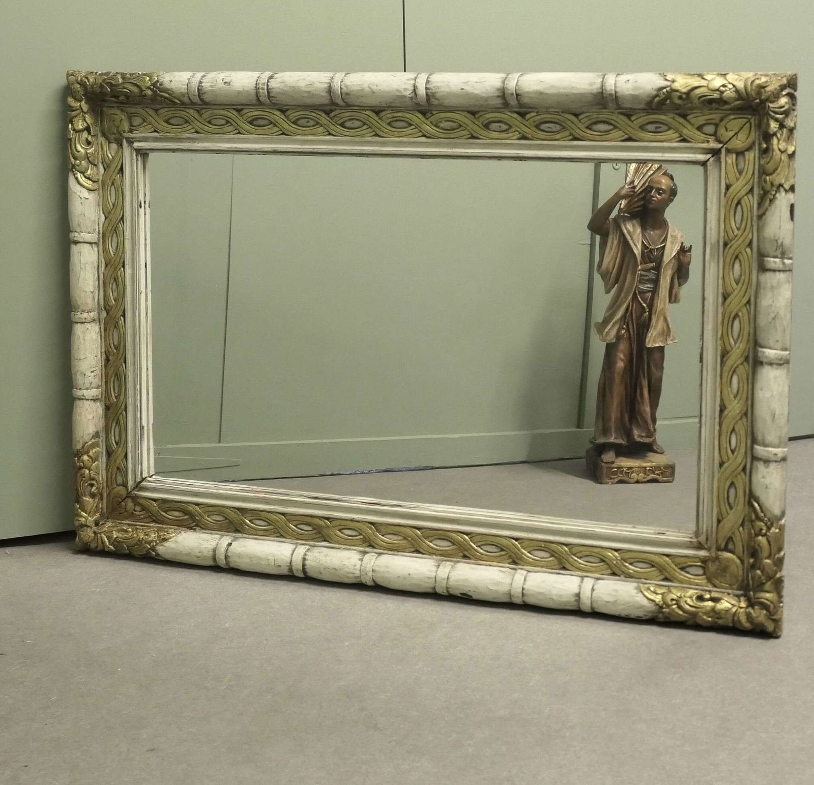 A Large Hand Carved Italian Wall Mirror photo for sale