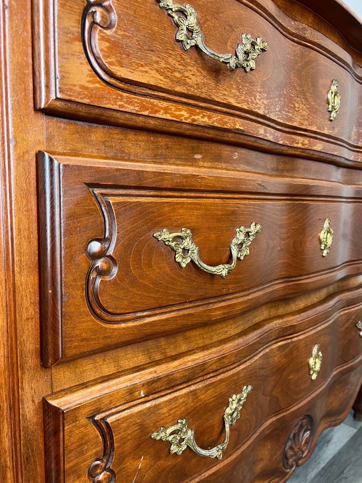 Chest Of Drawers Vintage French Louis XVI Style With 3 Drawers Cabinet Lot 4467 photo buy
