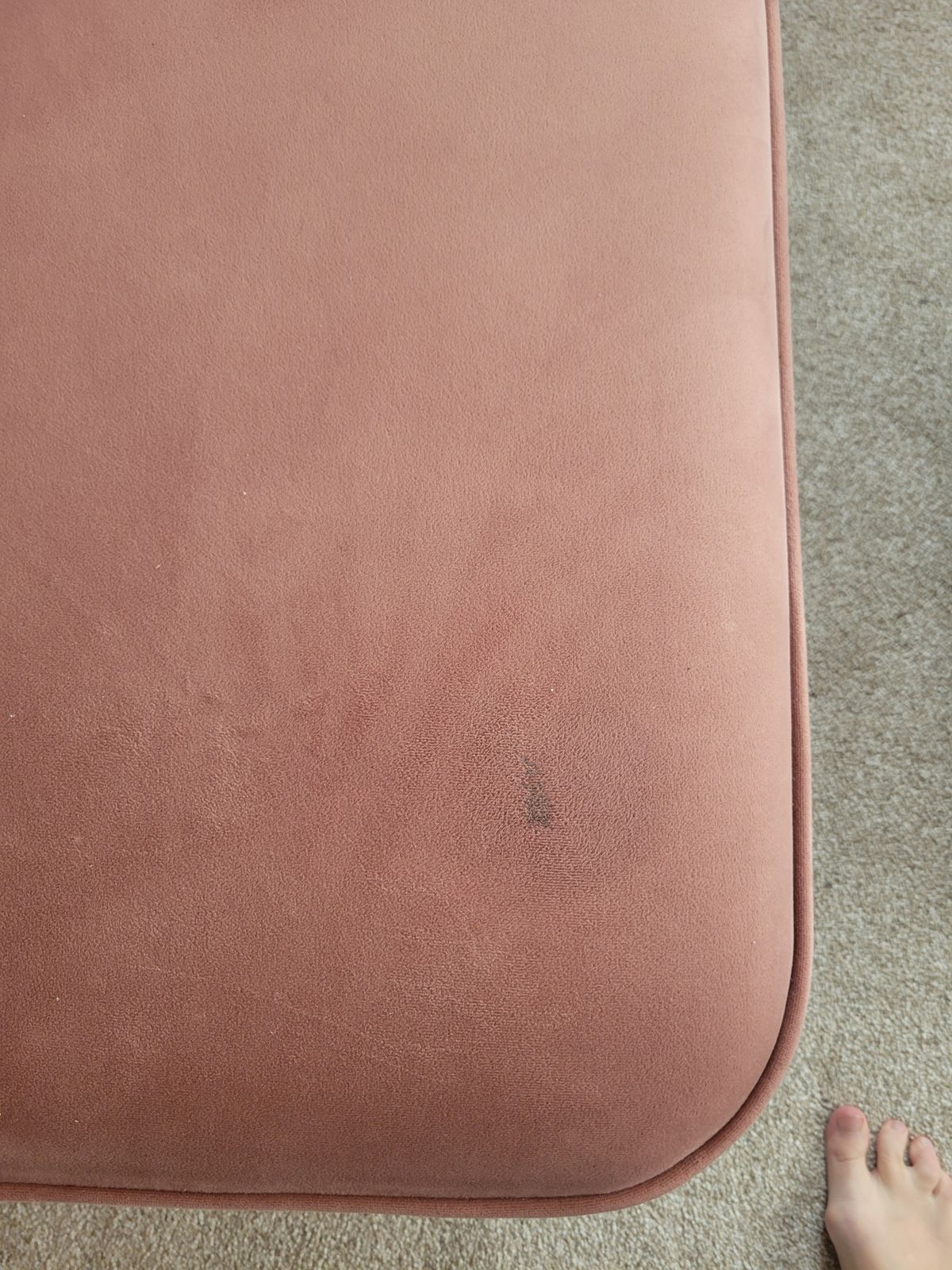 480.0 Made.Com Blush Pink Velvet Sofabed And Chair Storage 3 Piece Set photo
