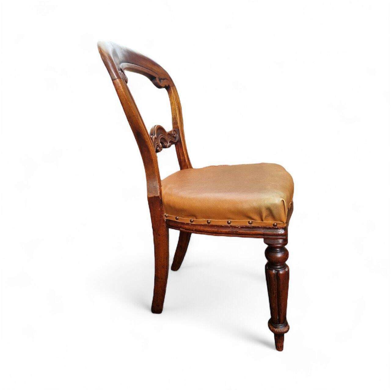 Antique Victorian Balloon Back Dining Chairs / Set Of 6  / C.1880 / Free Delivery photo furniture
