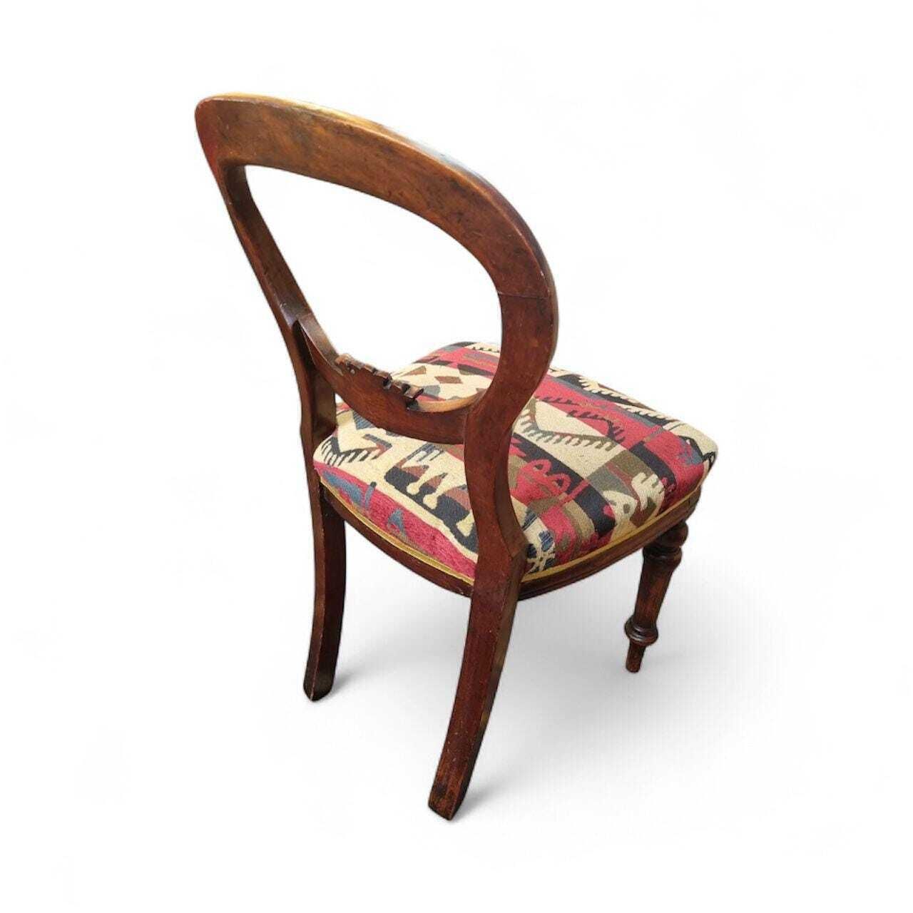 Antique Victorian Balloon Back Chair / C.1880 / Free Delivery photo vintage