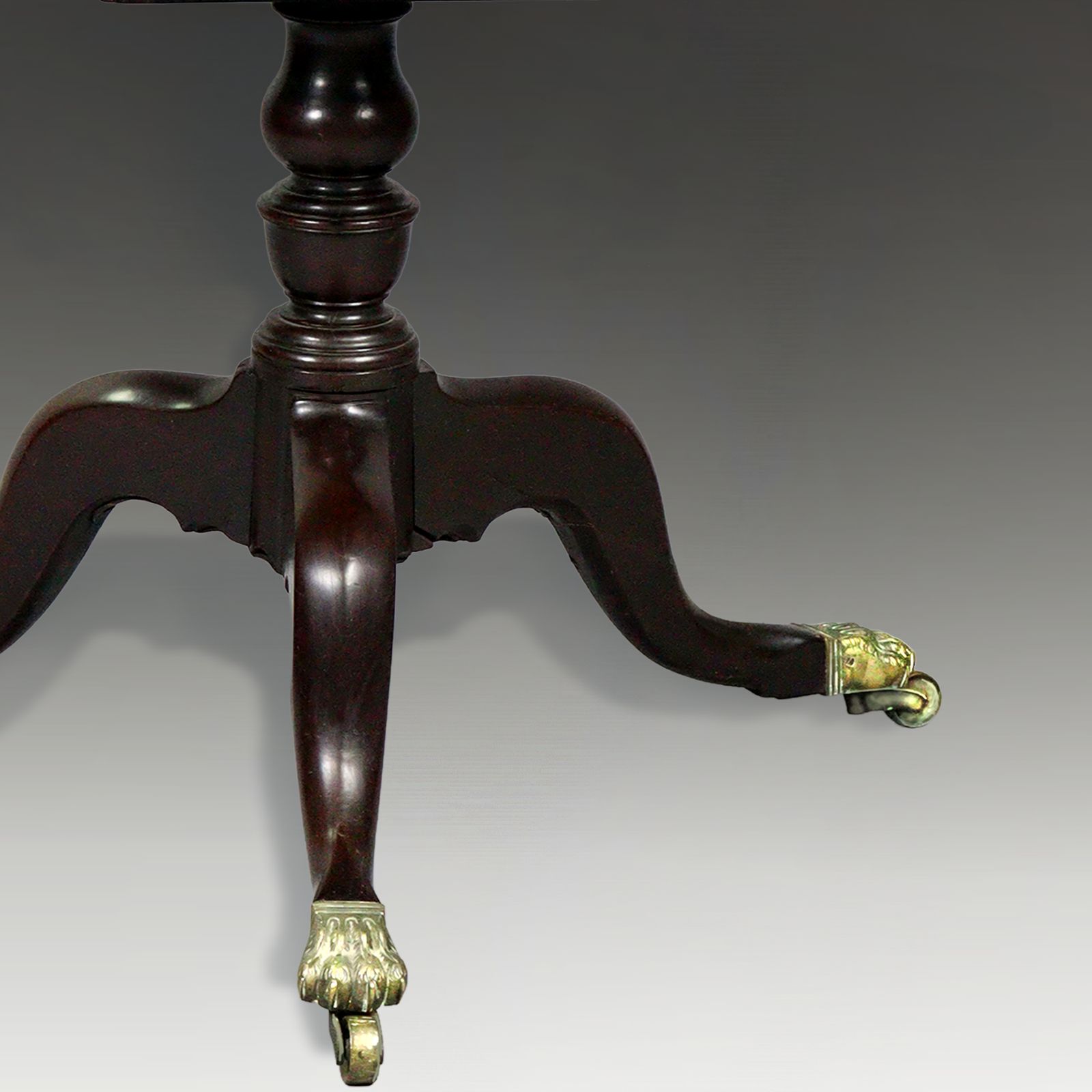 Rare 18thc Anglo Chinese Export Furniture Padouk & Zitan Large Tripod Table Circa 1750 photo Furniture