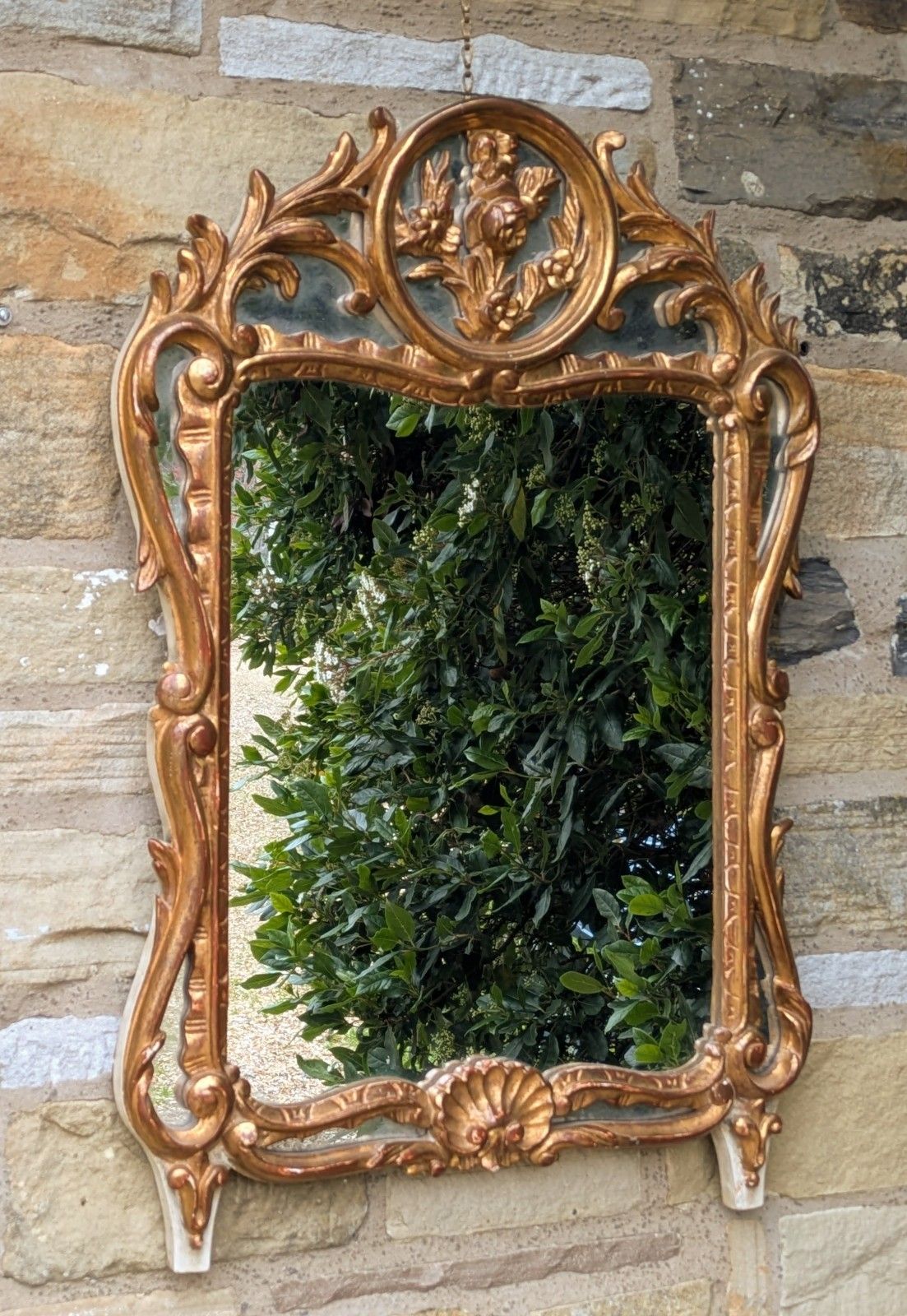 Beautiful French Baroque Wall Mirror / Pier Glass photo furniture