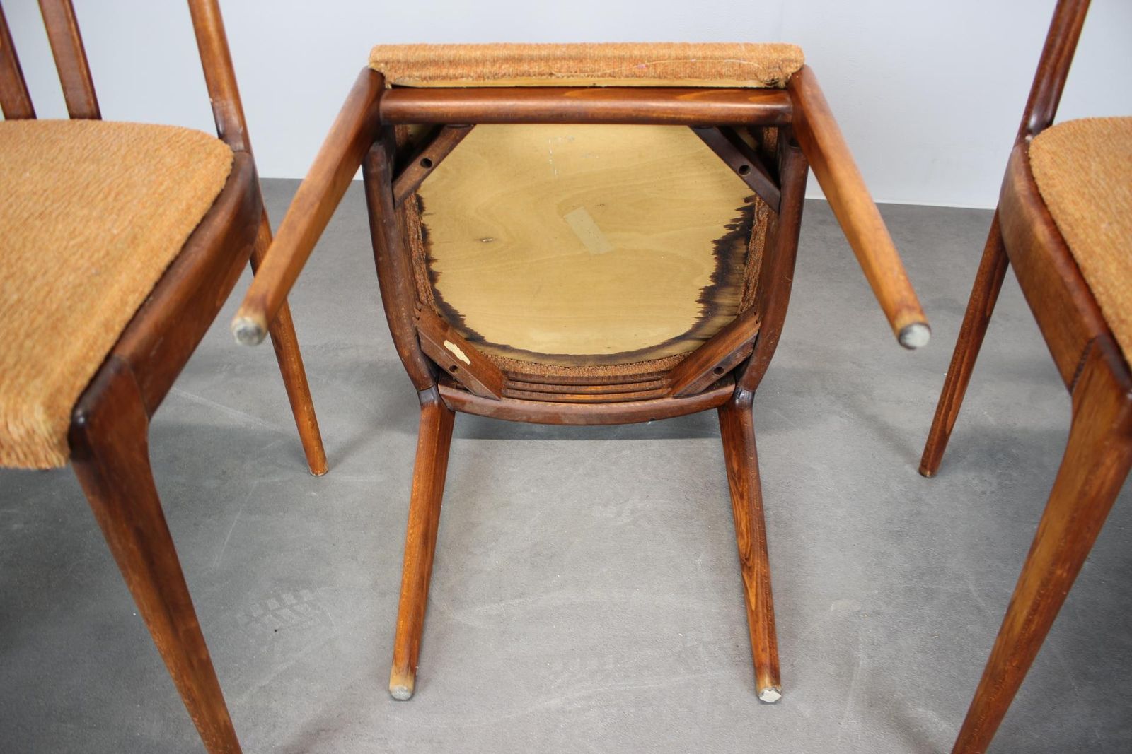 1970s Set Of Three Dining Chairs By Drevotvar, Czechoslovakia photo vinterior