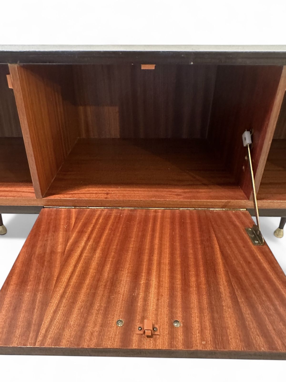 Furniture Italian Mid Century Modern Bedroom Suite Constructed In Mahogany & Burr Maple 1956 photo