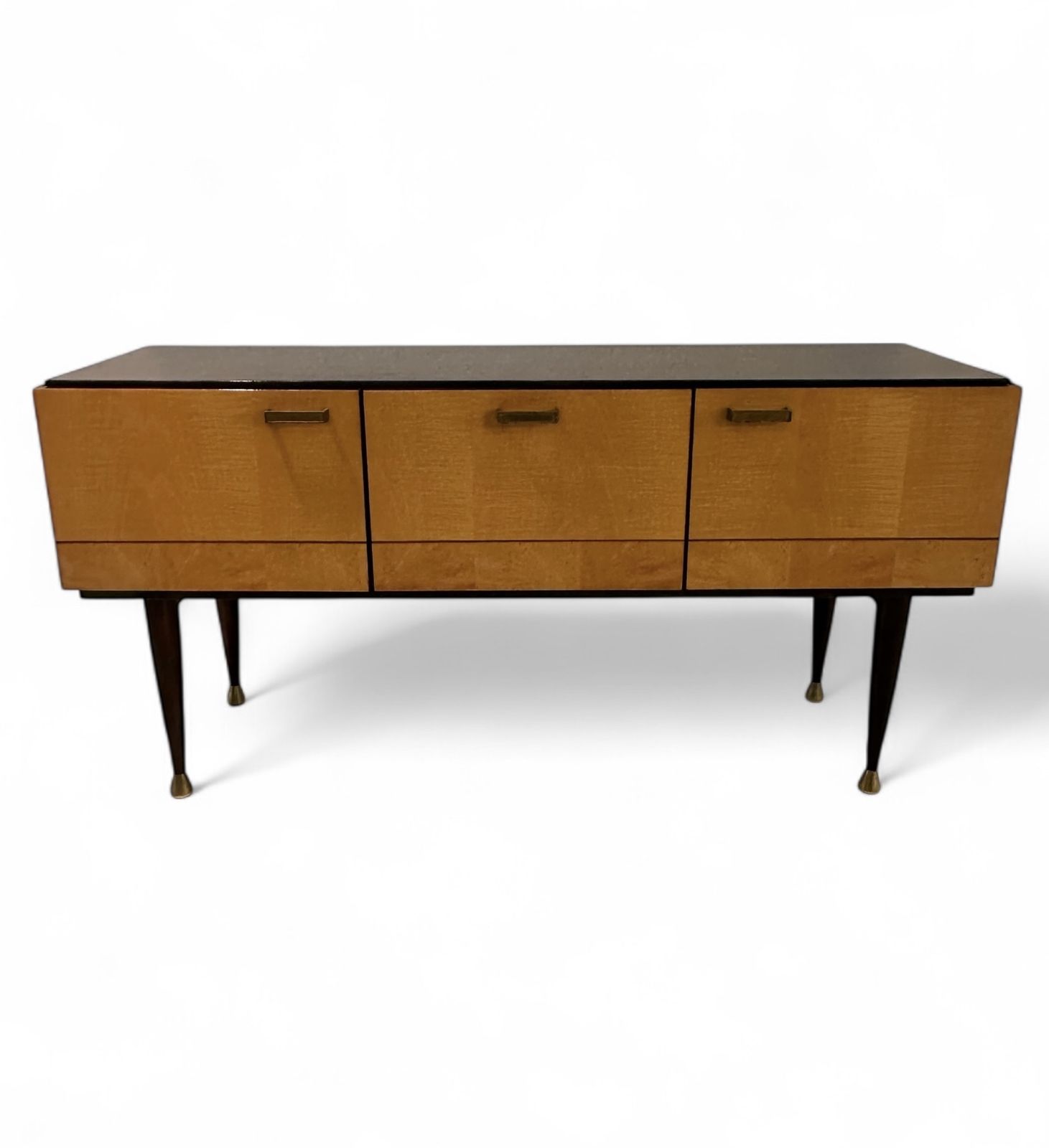 photo buy Italian Mid Century Modern Bedroom Suite Constructed In Mahogany & Burr Maple 1956