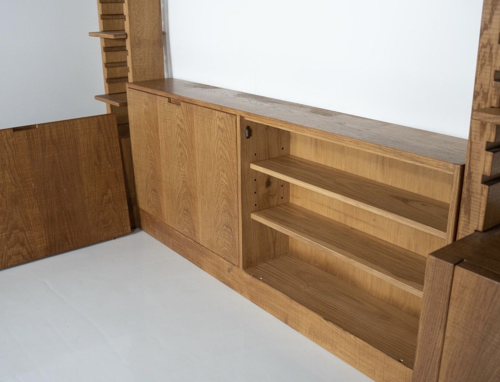 Large Bookshelf With Bench By Guiseppe Rivadossi For Officina Rivadossi, Italy photo for sale