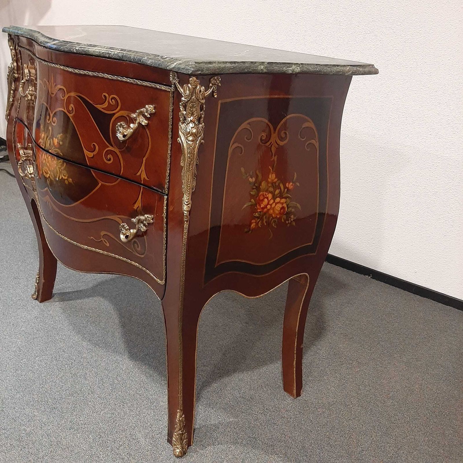 French Style Bombé Commode (Chest Of Drawers) In The Louis XV Style photo vinterior