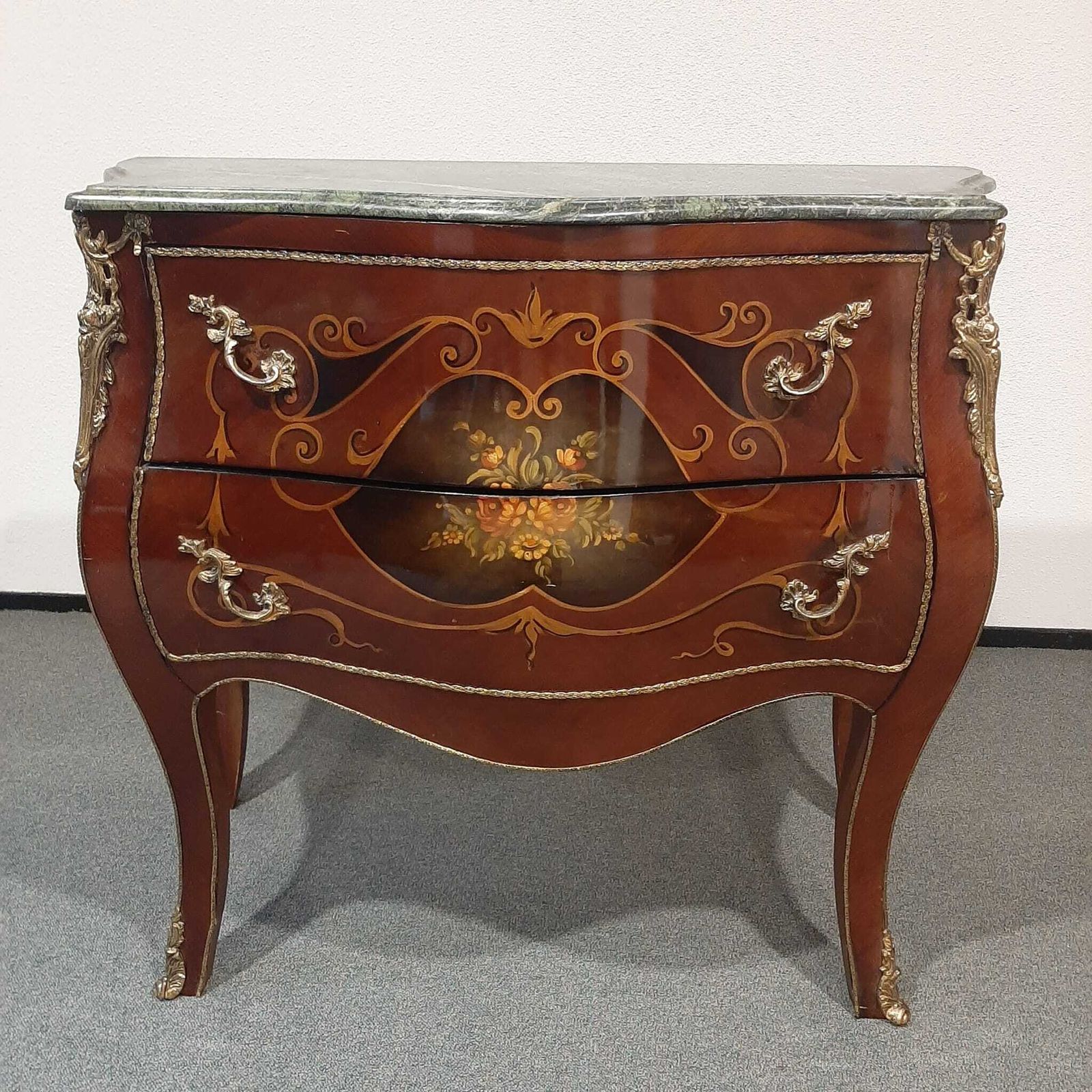 photo for sale French Style Bombé Commode (Chest Of Drawers) In The Louis XV Style