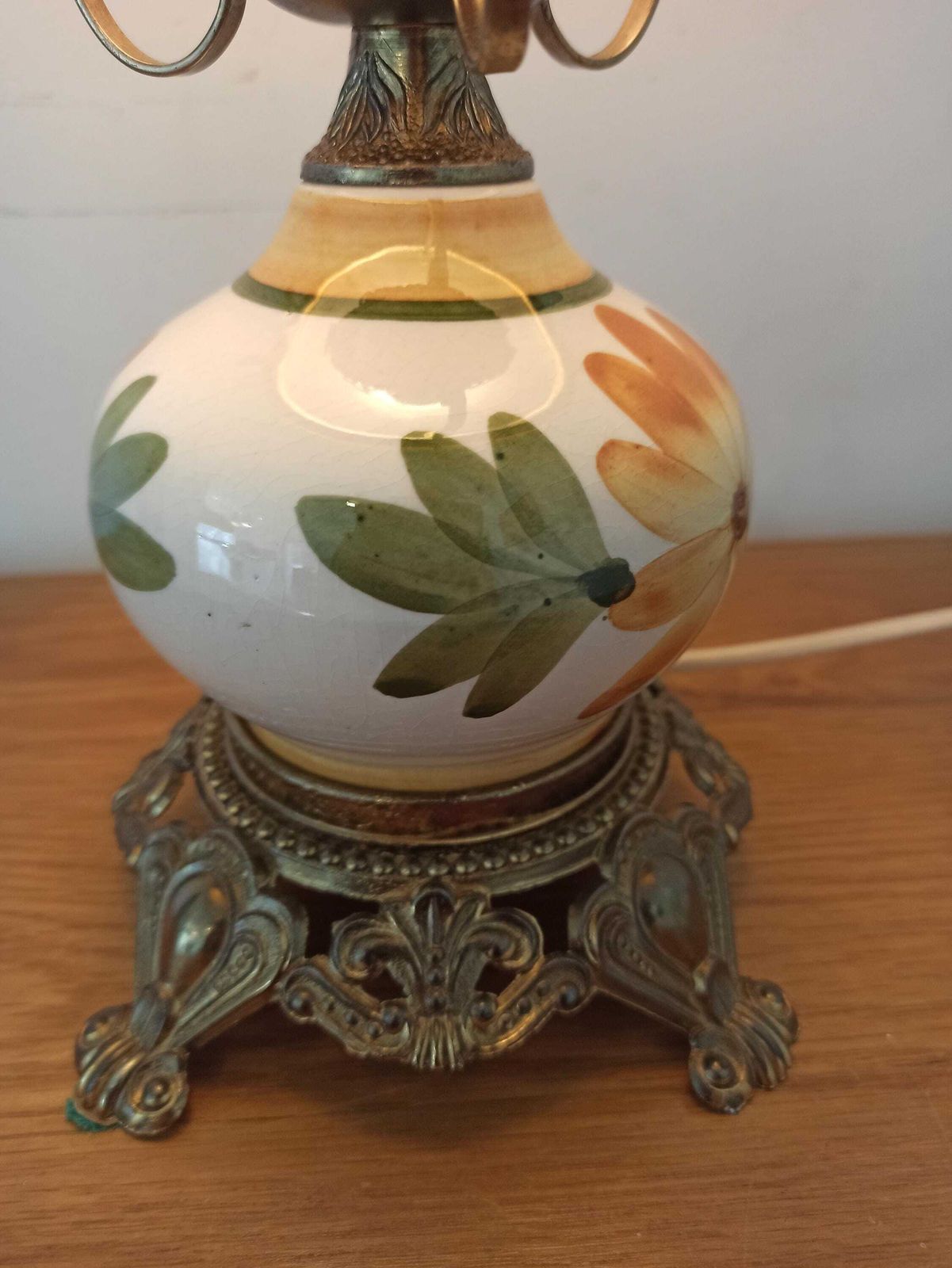 Art Nouveau / Deco Style Table Lamp, With Shade. photo furniture