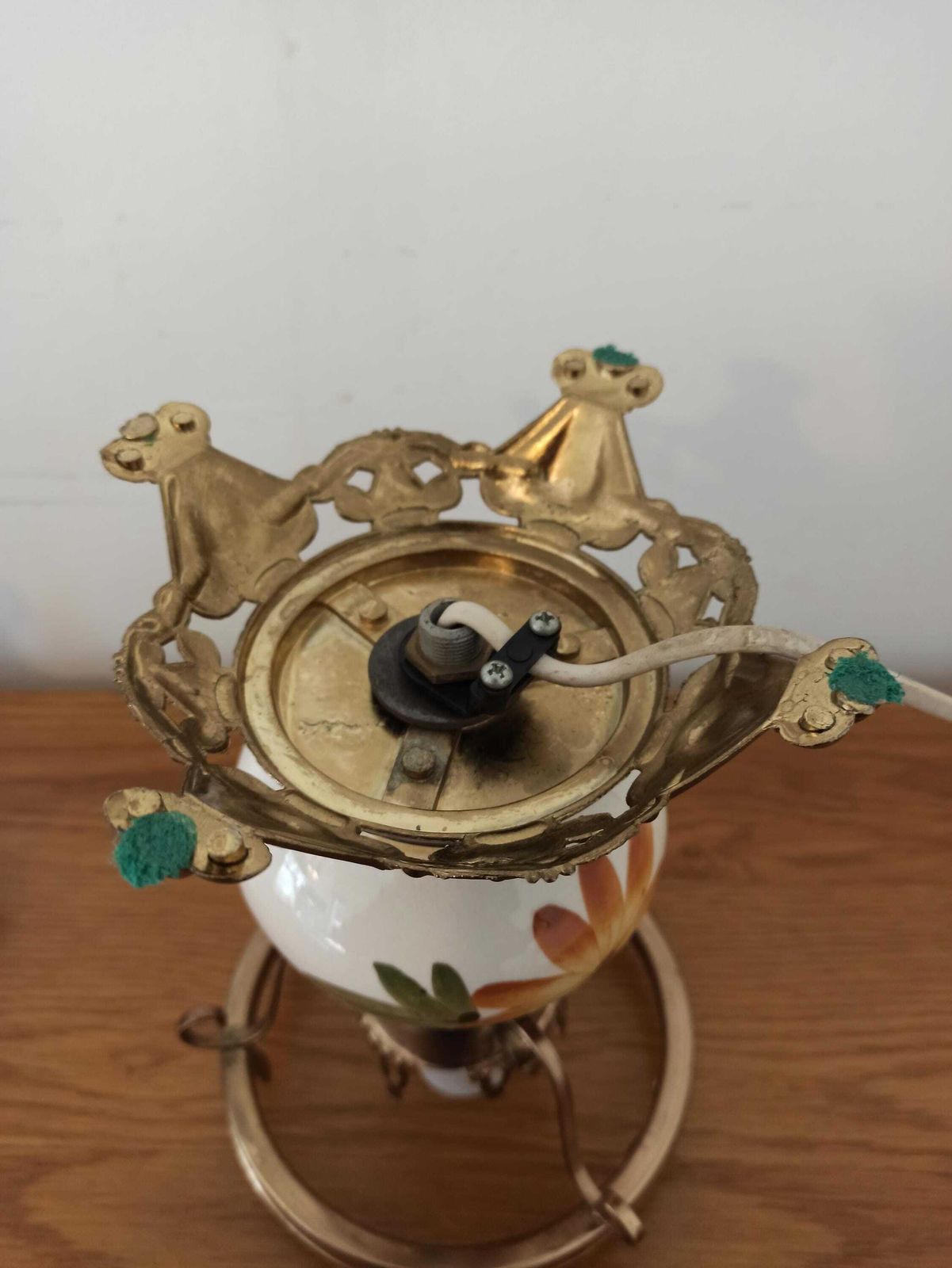 Lighting Art Nouveau / Deco Style Table Lamp, With Shade. photo