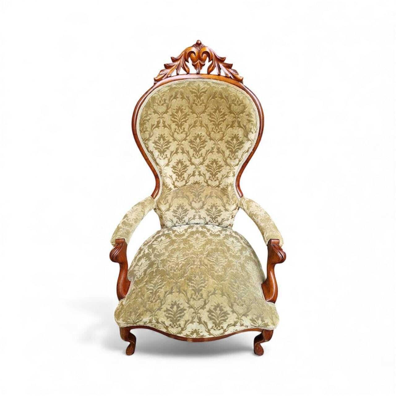 Antique Victorian Mahogany Armchair / C.1880s / Free Delivery photo buy