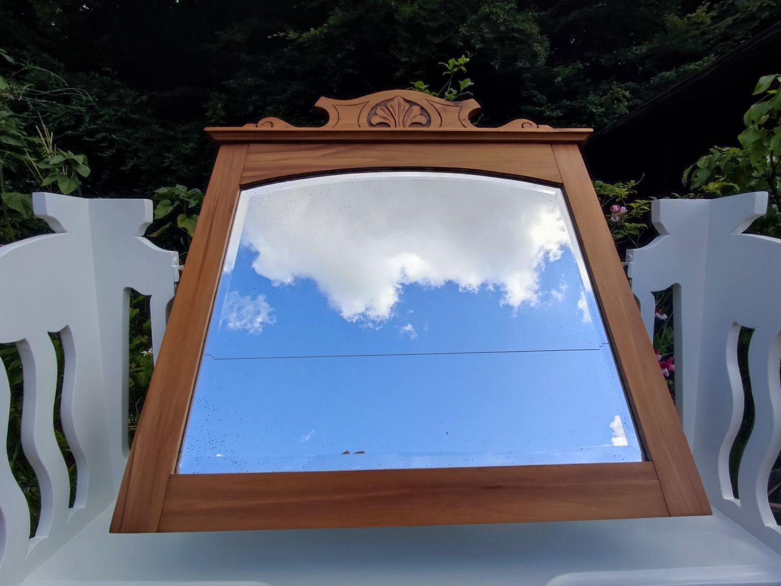 Edwardian Walnut Mirrored Dressing Chest – Fully Restored   Original Handles   Simply Stunning! photo buy