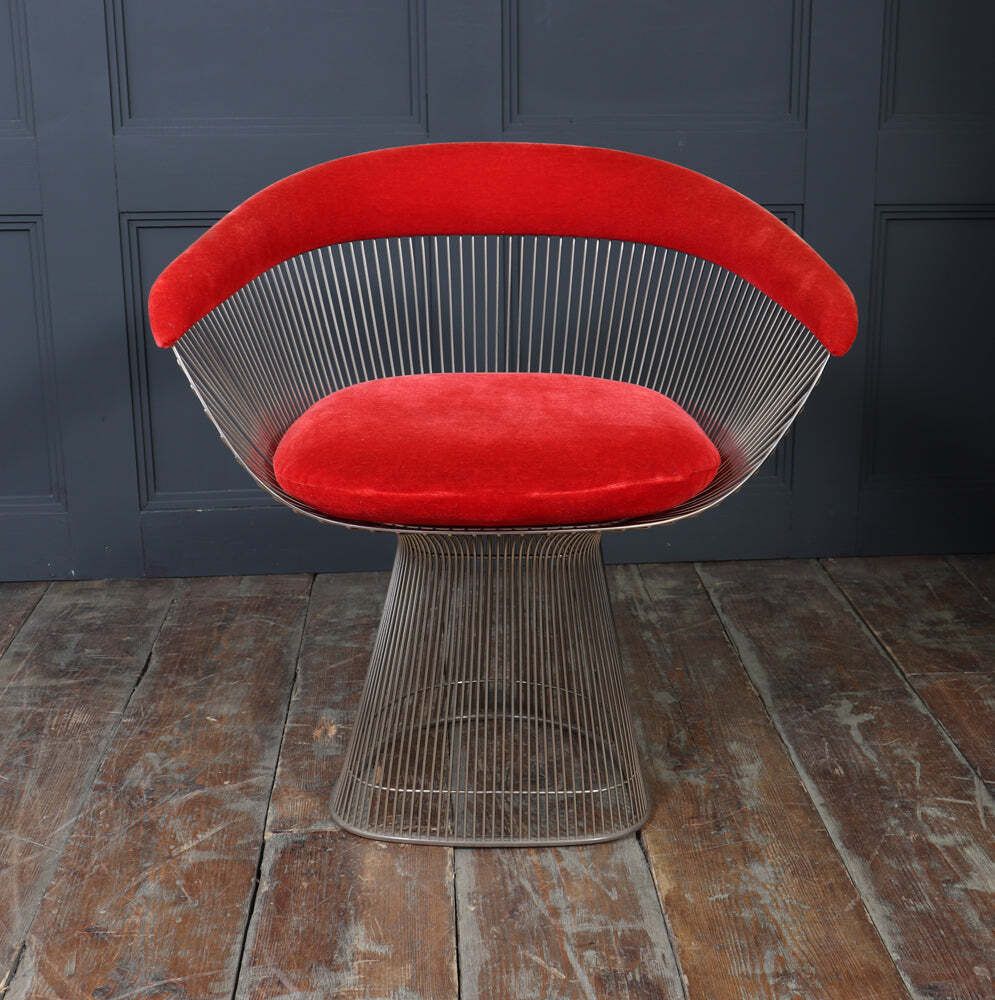 photo vinterior Set Of Four Warren Platner Dining Armchairs For Knoll, 1960s