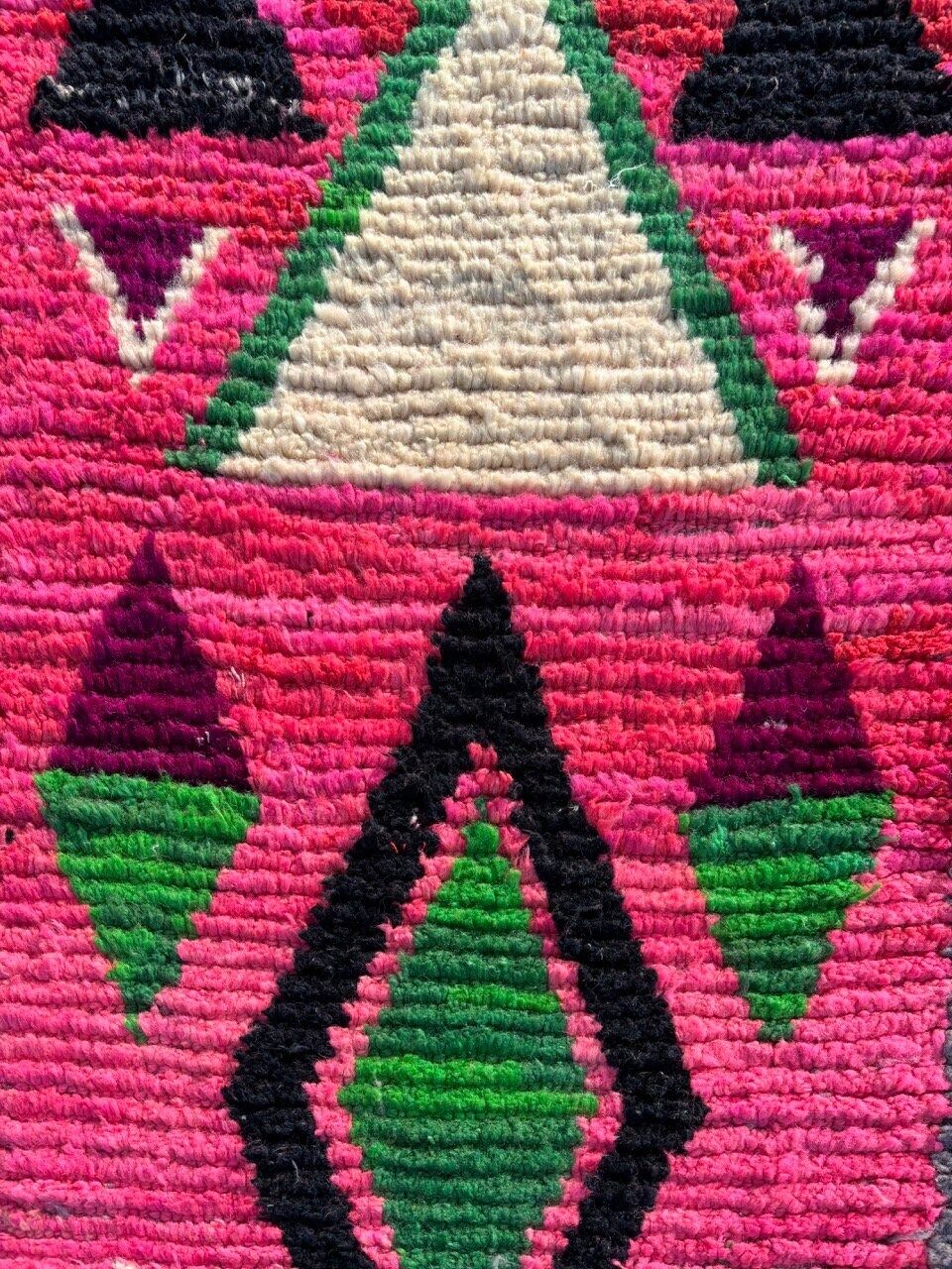 Hand Knotted Pink Moroccan Runner Rug Exquisite Handmade Traditional Pink Moroccan Berber Hallway Rug Premium Craftsmanship 70x330 Cm photo for sale