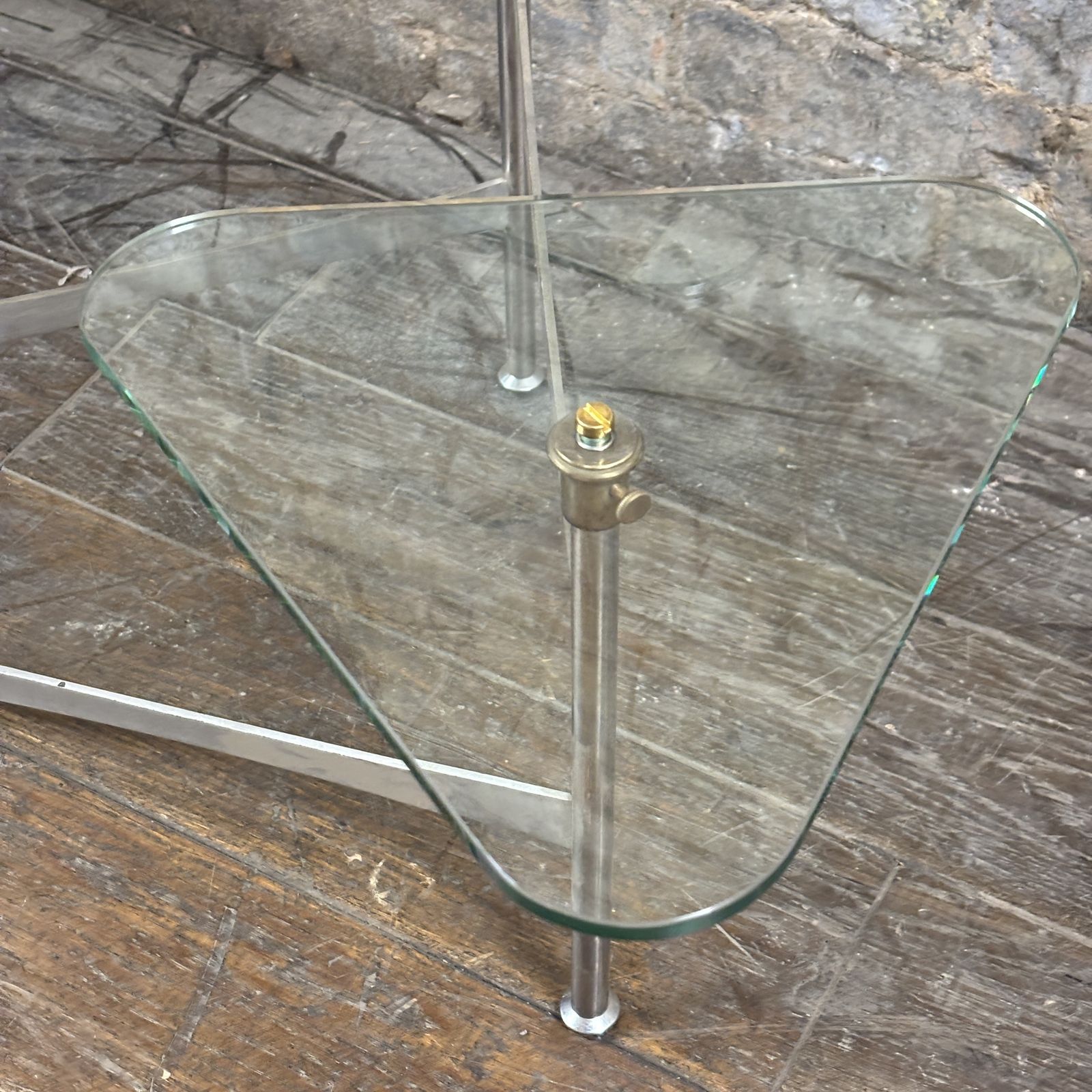 Mid 20th Century Chrome Countertop Shelving photo furniture