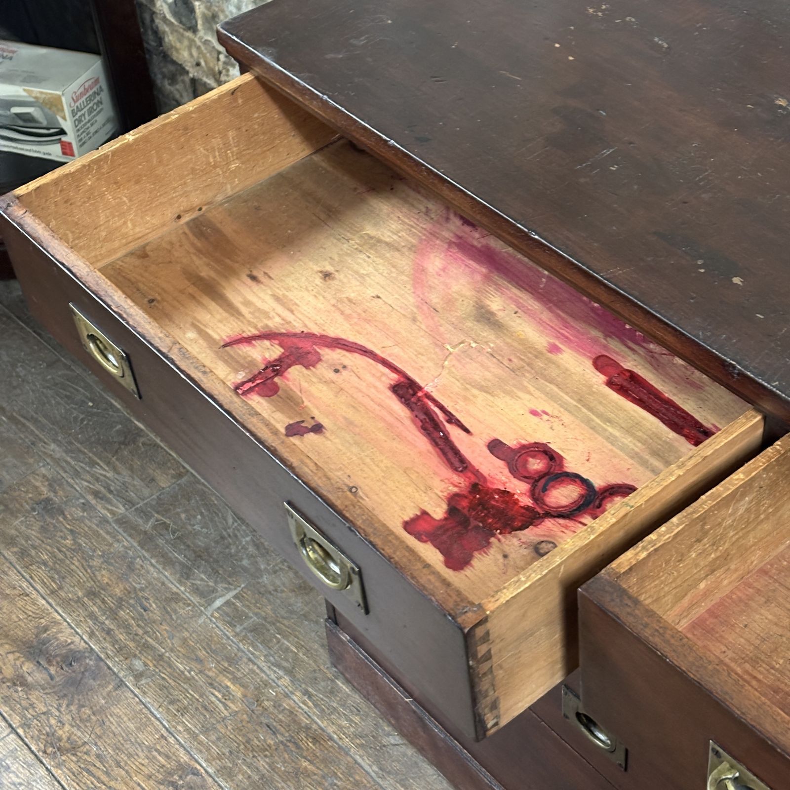 1920s Mahogany Workshop Bank Of Drawers photo furniture
