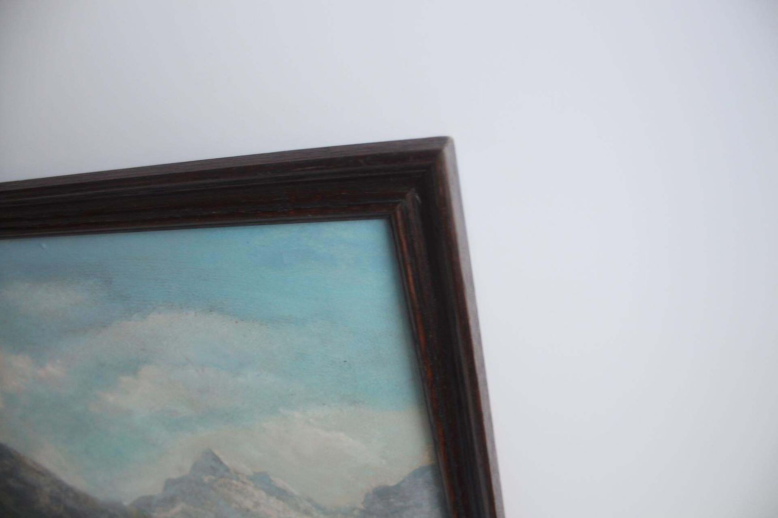 photo for sale Hand Painted Painting, Oil On Fiberboard, Signed, Czechoslovakia, 1960's.