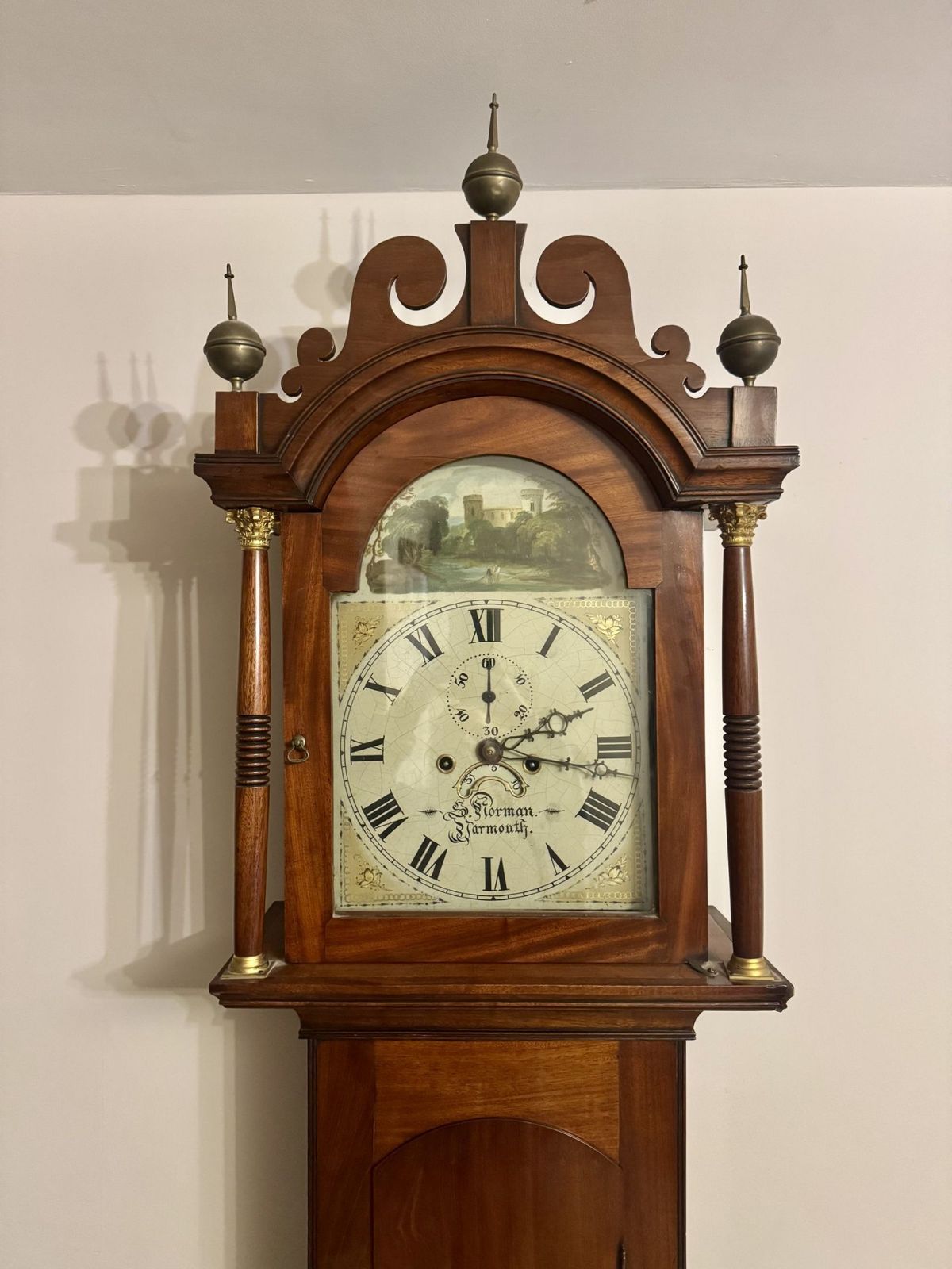 Superb Quality Antique George III Mahogany Arch Dial Longcase Clock photo 3465.0