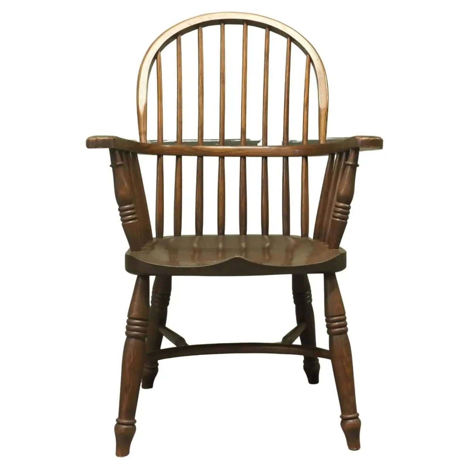 Elm Country Carver Chair With Crinoline Stretcher