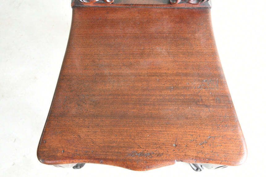 Antique Victorian Mahogany Hall Chair photo Furniture