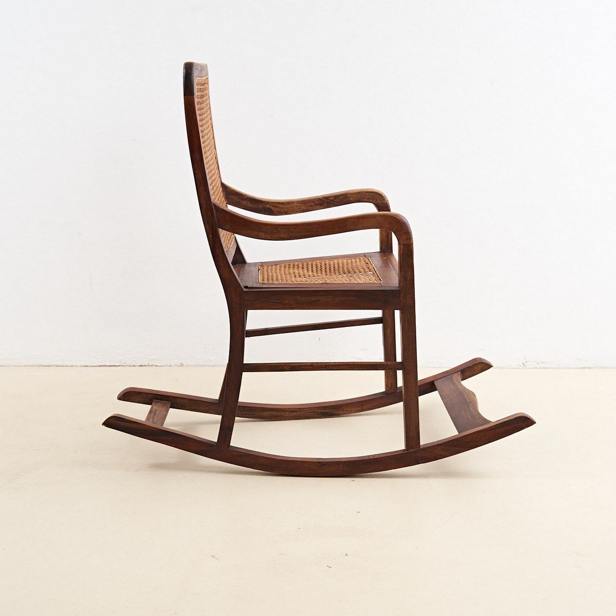 Rocking Armchair In Vienna Straw, Early 1900s photo Furniture