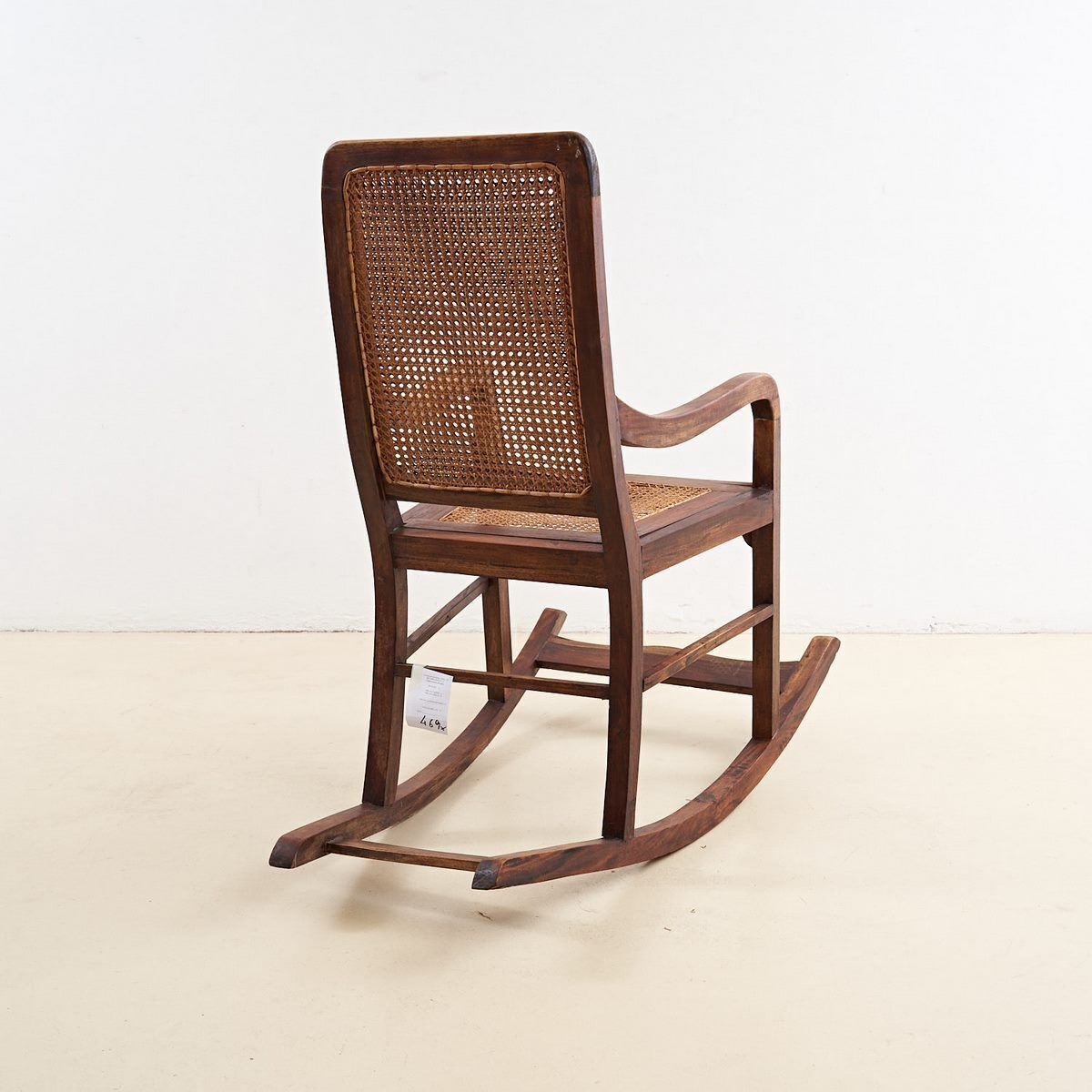 Rocking Armchair In Vienna Straw, Early 1900s photo 1078.0