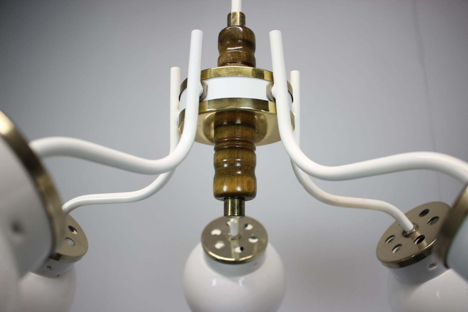1970s Glass Chandelier, Czechoslovakia photo vinterior