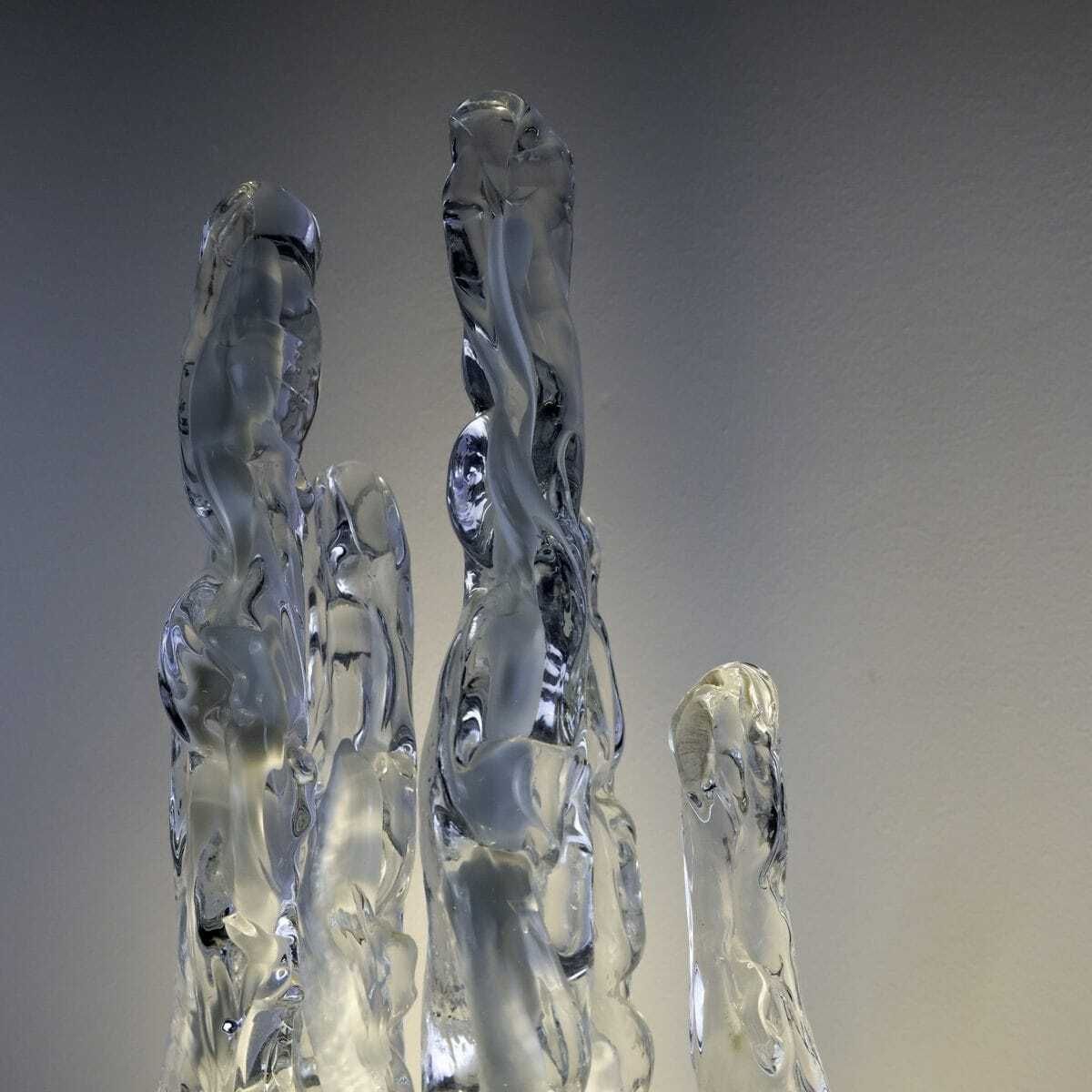 Excalibur Lamp Produced By Gino Poli Murano, Designer Ettore Fantasia, 1980s photo Lighting