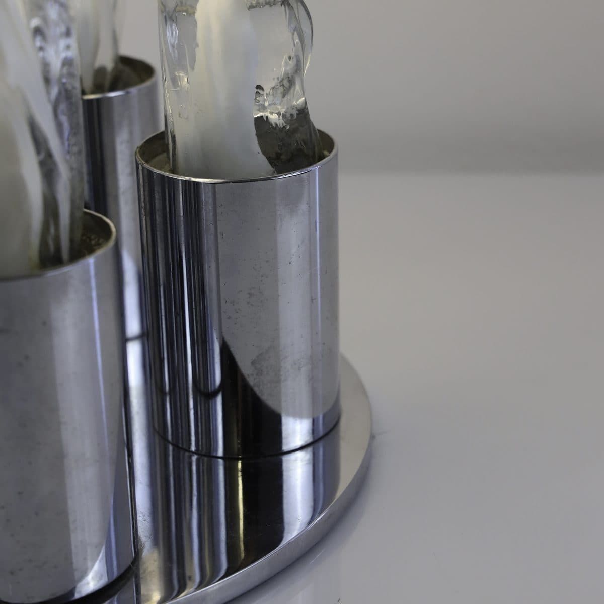 Excalibur Lamp Produced By Gino Poli Murano, Designer Ettore Fantasia, 1980s photo vintage