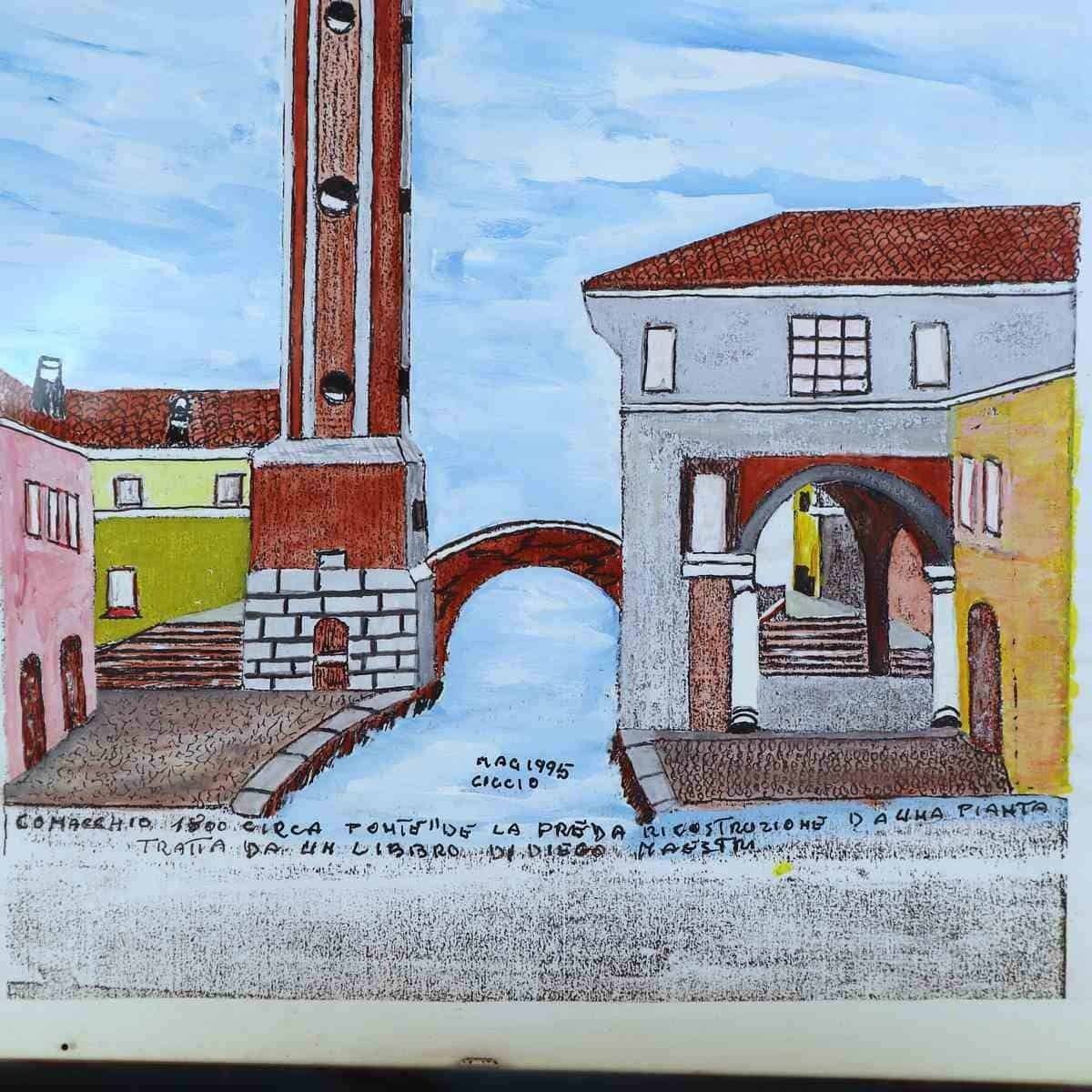 Pair Of Works Depicting Comacchio From The 1990s photo furniture
