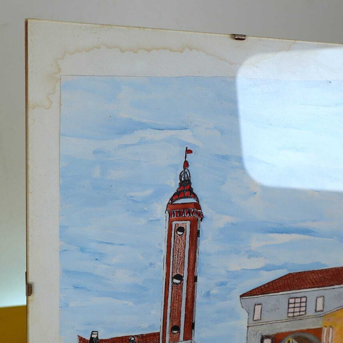 Pair Of Works Depicting Comacchio From The 1990s photo buy