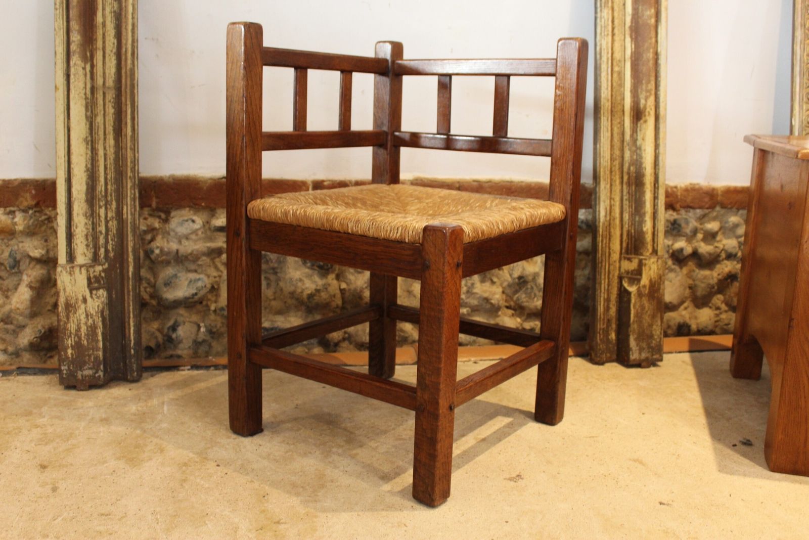 Chair Rare Cotswold School Arts And Crafts Oak Corner C1920 photo furniture