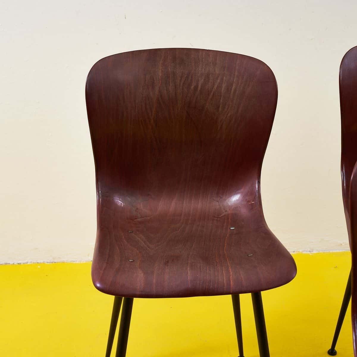 Set Of 4 1950s Design Chairs By Pagholz photo for sale