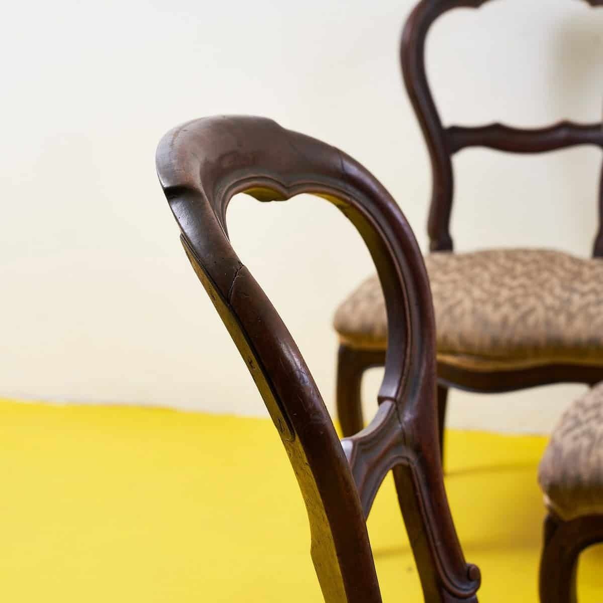 Elegant Antique Carved Wooden Chairs 6 Pieces photo buy